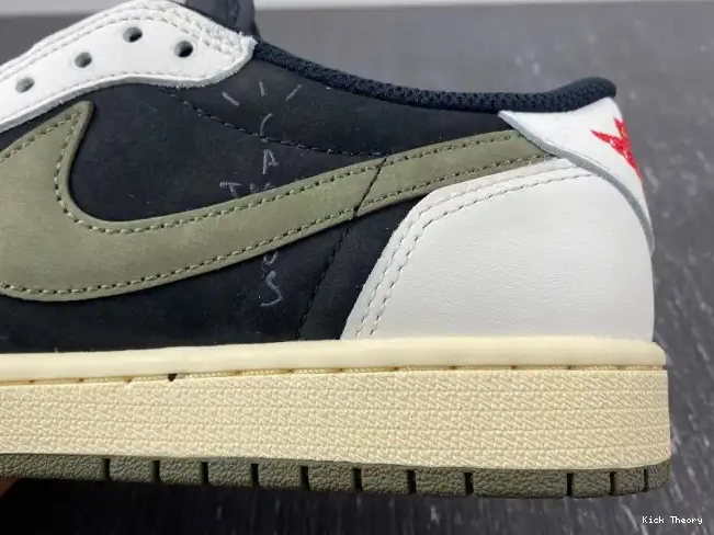 Kicktheory Jordan Travis Olive 1 x Air DZ4137-106 Scott WMNS OG Low 0523